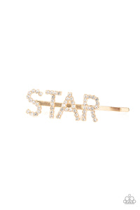 Paparazzi - Star In Your Own Show - Gold Hair Clip - Paparazzi Accessories