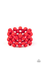 Load image into Gallery viewer, Paparazzi Paparazzi - Tiki Tropicana Red Wood Bracelet Apparel &amp; Accessories