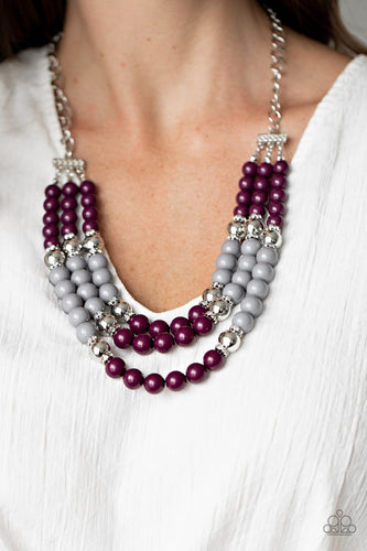 Paparazzi - BEAD  Your Own Drum - Purple Necklace - Paparazzi Accessories