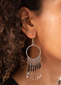 Silver Hoop Earrings Paparazzi Accessories