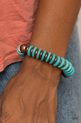 Paparazzi - Eco Experience -Blue Bracelet - Paparazzi Accessories