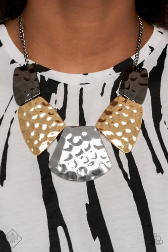 Paparazzi - HAUTE Plates  - Multi Necklace - Paparazzi Accessories
