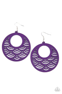 Paparazzi - SEA Le Vie! - Purple Earrings - Paparazzi Accessories