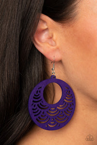 Paparazzi - SEA Le Vie! - Purple Earrings - Paparazzi Accessories