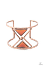 Load image into Gallery viewer, Paparazzi - Pyramid Palace - Copper Bracelet - Paparazzi Accessories