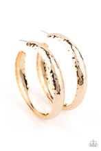 Load image into Gallery viewer, Paparazzi -  Check Out These Curves - Gold Hoop Earrings - Paparazzi Accessories