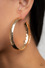 Load image into Gallery viewer, Paparazzi -  Check Out These Curves - Gold Hoop Earrings - Paparazzi Accessories