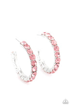 Load image into Gallery viewer, Paparazzi - CLASSY is in Session - Pink  Hoop Earrings - Paparazzi Accessories