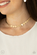 Load image into Gallery viewer, Paparazzi - Playing HEART To Get - Gold Necklace - Paparazzi Accessories