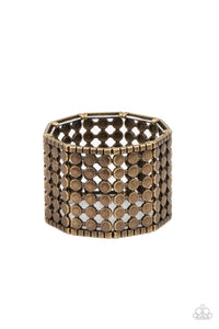 Paparazzi - Cool and CONNECTED - Brass Bracelet - Paparazzi Accessories