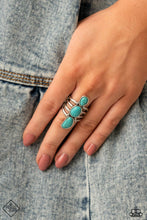 Load image into Gallery viewer, Paparazzi - Extra Eco - Blue Ring - Paparazzi Accessories