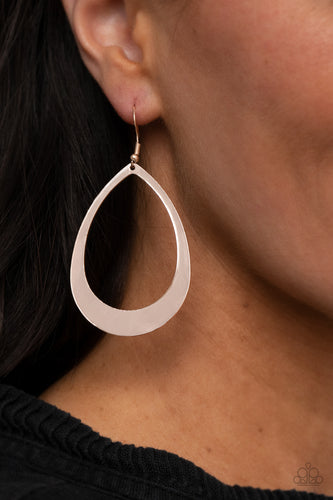 Paparazzi - Fierce Fundamentals - Rose Gold Earrings - Paparazzi Accessories