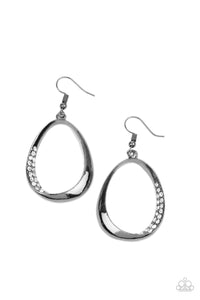 Paparazzi - Fiercely Flauntable - Black Earrings - Paparazzi Accessories