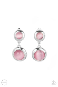 Paparazzi Paparazzi - Subtle Smolder - Pink Clip-On Earrings PRE ORDER Earrings