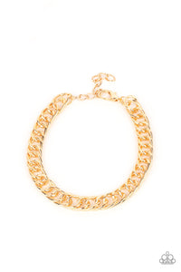 Paparazzi - Game-Changing Couture - Gold Bracelet