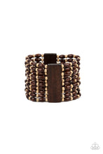 Load image into Gallery viewer, Paparazzi Paparazzi - Cayman Carnival - Brown Wood Bracelet-PRE ORDER Bracelets