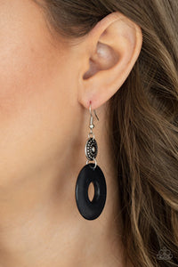 Paparazzi Paparazzi - Earthy Epicenter - Black Earrings Earrings