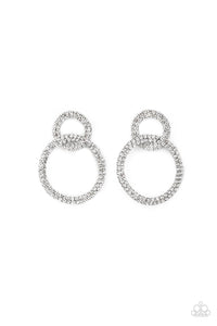 Paparazzi Paparazzi - Intensely Icy - Black Earrings Jewelry