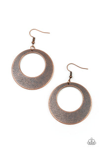 Paparazzi Paparazzi - Outer Plains - Copper Hoop Earrings Earrings