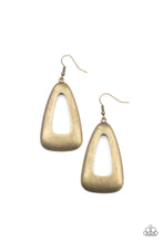 Load image into Gallery viewer, Paparazzi - Irresistibly Industrial - Brass Earrings - Paparazzi Accessories
