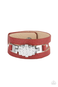 Paparazzi Paparazzi - Ultra Urban - Red Snap Bracelet Bracelets