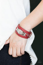 Load image into Gallery viewer, Paparazzi Paparazzi - Ultra Urban - Red Snap Bracelet Bracelets