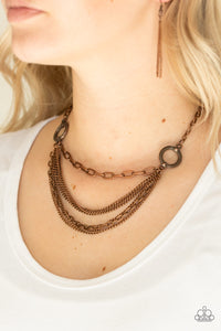 CHAINS Of Command - Brass Necklace - Paparazzi Accessories - Paparazzi Accessories