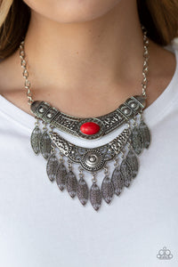 Island Queen Red Necklace - Paparazzi Accessories - Paparazzi Accessories