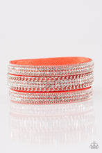 Load image into Gallery viewer, Paparazzi - Dangerously Drama Queen - Orange Bracelet - Paparazzi Accessories