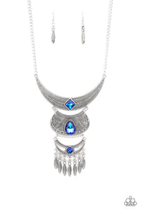 Paparazzi Paparazzi - Lunar Enchantment - Blue Necklace Necklaces