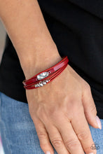 Load image into Gallery viewer, Paparazzi Tahoe Tourist -Red Urban Bracelet Bracelets