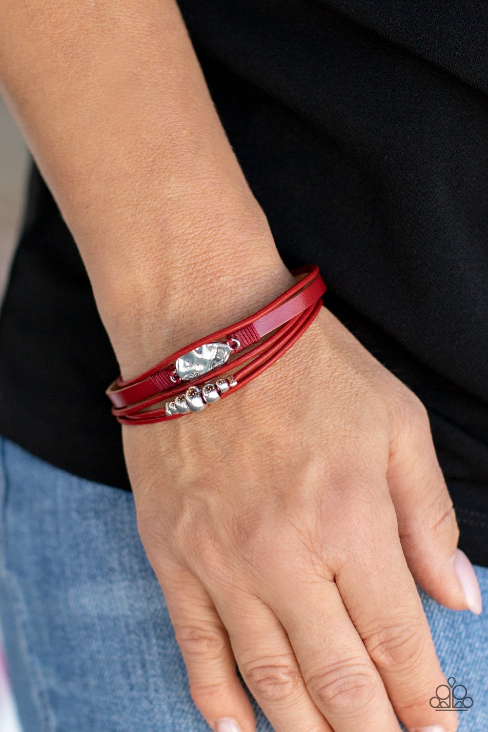 Paparazzi Tahoe Tourist -Red Urban Bracelet Bracelets