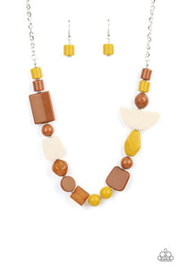 Paparazzi Paparazzi - Tranquil Trendsetter - Yellow Necklace Necklaces
