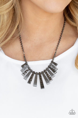 Paparazzi Paparazzi - The MANE Course - Black Necklace  PRE ORDER Necklaces