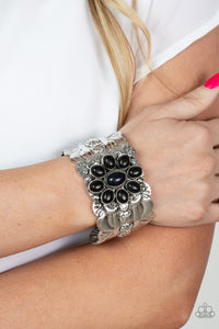 Paparazzi Paparazzi - Southern Eden - Black Bracelet Jewelry