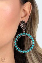 Load image into Gallery viewer, Paparazzi Paparazzi - Playfully Prairie - Copper Clip-On Earrings Jewelry