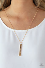 Load image into Gallery viewer, Paparazzi - Matt 7:7 - Gold Bar Necklace