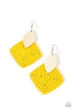 Load image into Gallery viewer, Paparazzi Paparazzi - Sabbatical WEAVE - Yellow Earrings Earrings