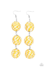 Load image into Gallery viewer, Paparazzi Paparazzi Laguna Lanterns - Yellow Earrings Apparel &amp; Accessories