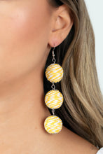 Load image into Gallery viewer, Paparazzi Paparazzi Laguna Lanterns - Yellow Earrings Apparel &amp; Accessories