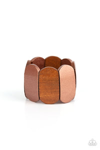 Paparazzi - Natural Nirvana - Copper Wood Bracelet