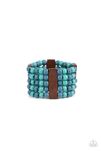 Load image into Gallery viewer, Paparazzi Paparazzi - Island Soul - Blue Wood Bracelet PRE ORDER Bracelets