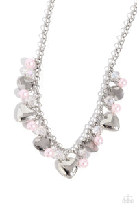 Paparazzi - True Loves Trove - Pink Necklace