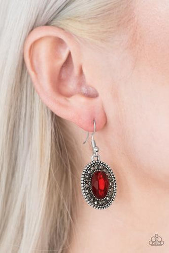 Paparazzi Paparazzi - Wonderfully Westside Story - Red Earrings Jewelry
