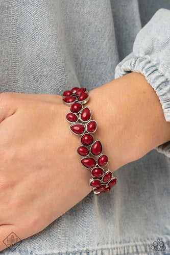 Paparazzi Paparazzi - Marina Romance - Red Bracelet Jewelry