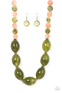 Paparazzi - Belle of the Beach - Green Necklace