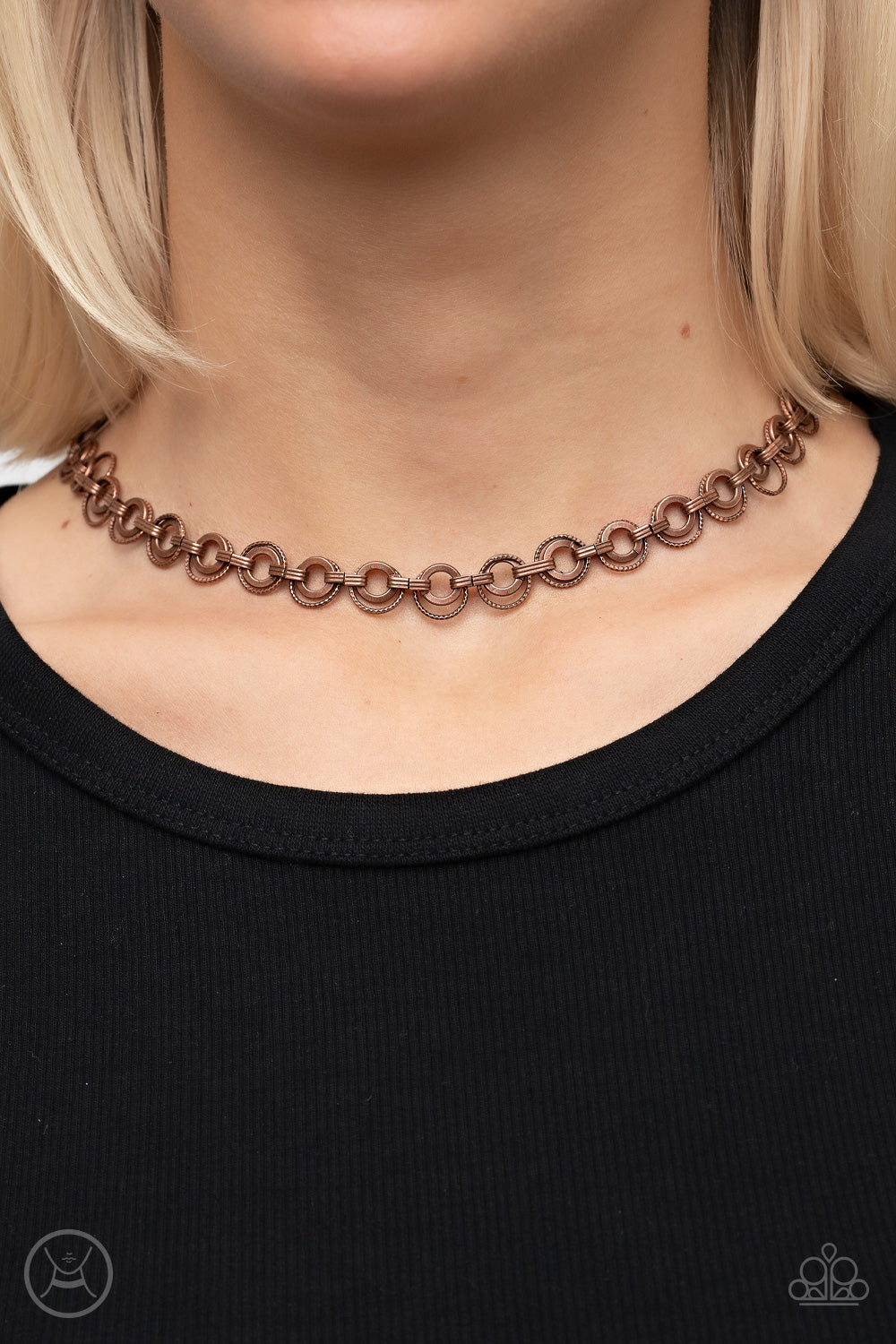 Paparazzi Paparazzi - Grit and Grind - Copper Choker Necklace Jewelry