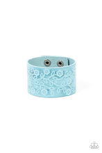 Load image into Gallery viewer, Paparazzi Paparazzi -Rosy Wrap Up - Blue Snap Bracelet Jewelry