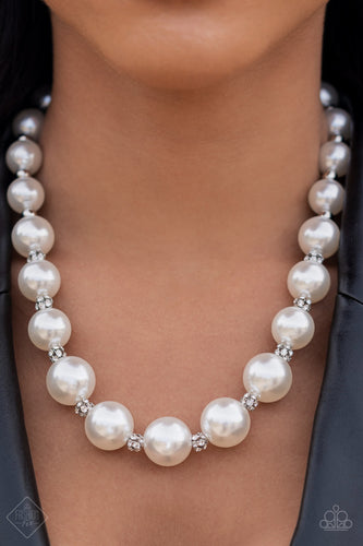 Paparazzi Paparazzi - Sail Away with Me - White Pearl Necklace Jewelry