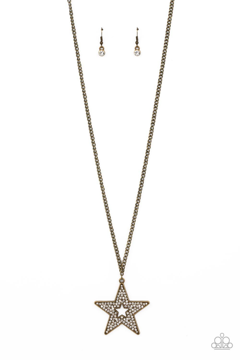 Paparazzi - Superstar Stylist - Brass Necklace